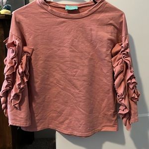 Ruffle sleeve shirt